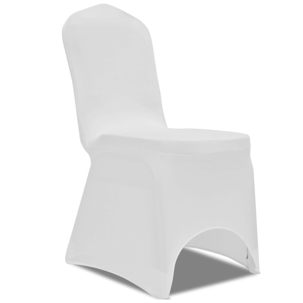 Stretch Chair Cover 4 pcs White- Slipcovers - HomeShopIreland - Home Shop Ireland - Slipcovers - Stretch Chair Cover 4 pcs White