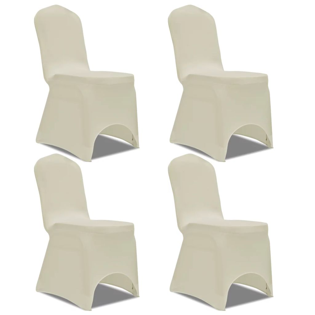 Stretch Chair Cover 4 pcs Cream- Slipcovers - HomeShopIreland - Home Shop Ireland - Slipcovers - Stretch Chair Cover 4 pcs Cream