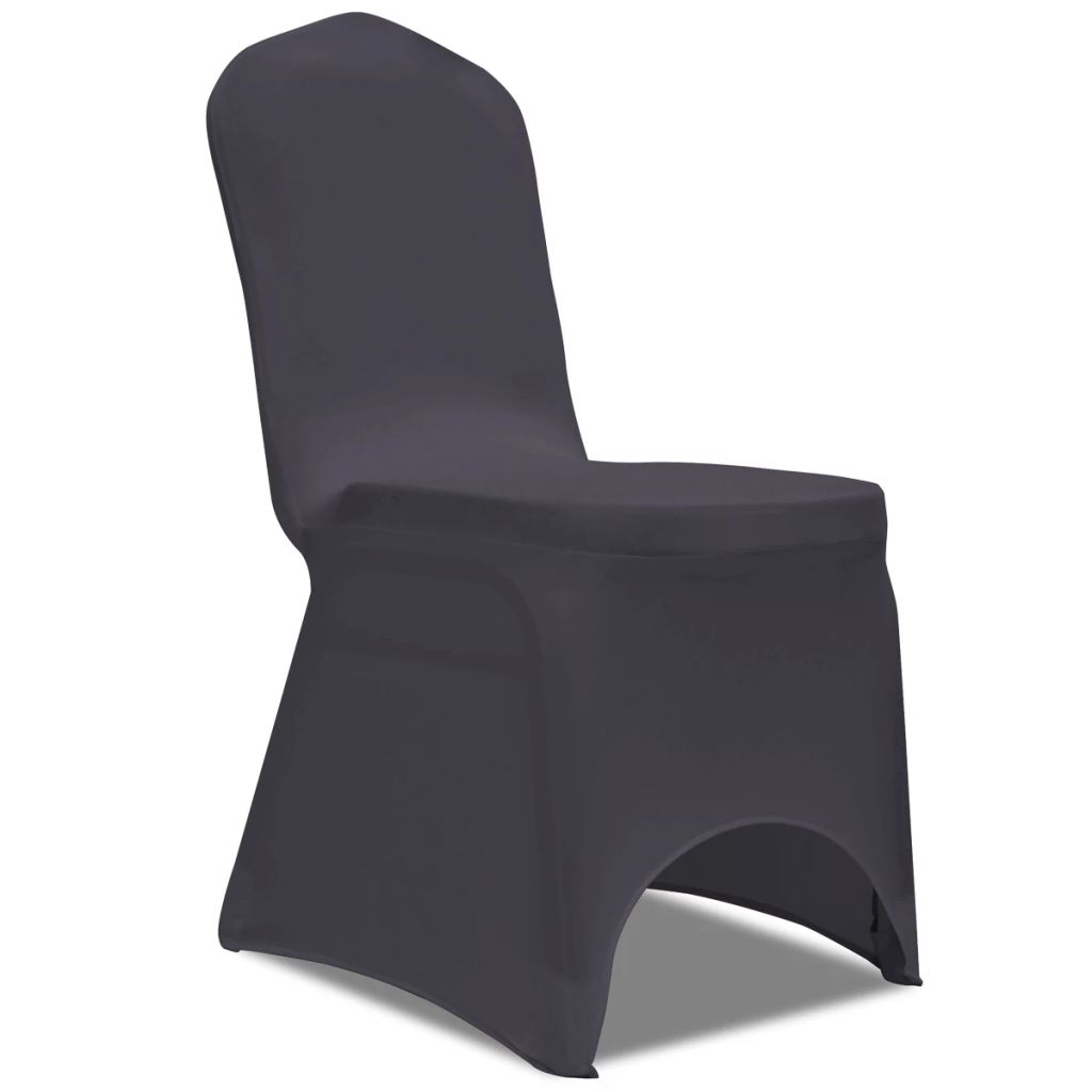 Stretch Chair Cover 6 pcs Anthracite- Slipcovers - HomeShopIreland - Home Shop Ireland - Slipcovers - Stretch Chair Cover 6 pcs Anthracite