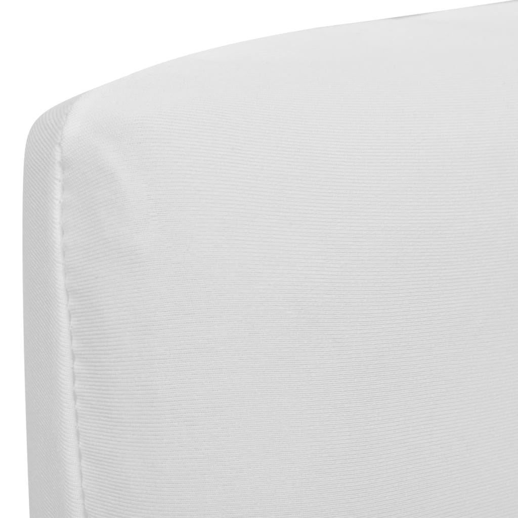 Straight Stretchable Chair Cover 4 pcs White- Slipcovers - HomeShopIreland - Home Shop Ireland - Slipcovers - Straight Stretchable Chair Cover 4 pcs White