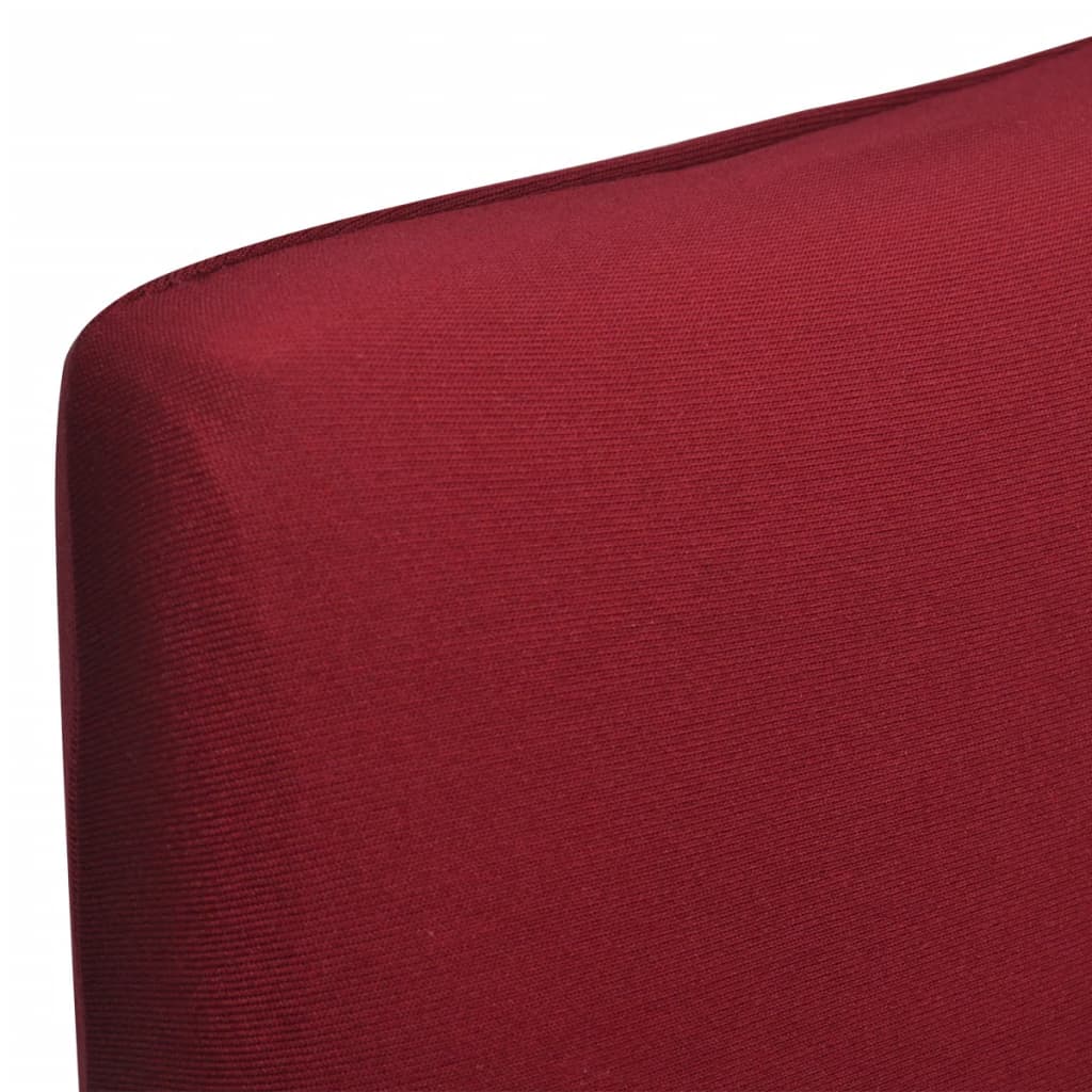Straight Stretchable Chair Cover 4 pcs Bordeaux- Slipcovers - HomeShopIreland - Home Shop Ireland - Slipcovers - Straight Stretchable Chair Cover 4 pcs Bordeaux