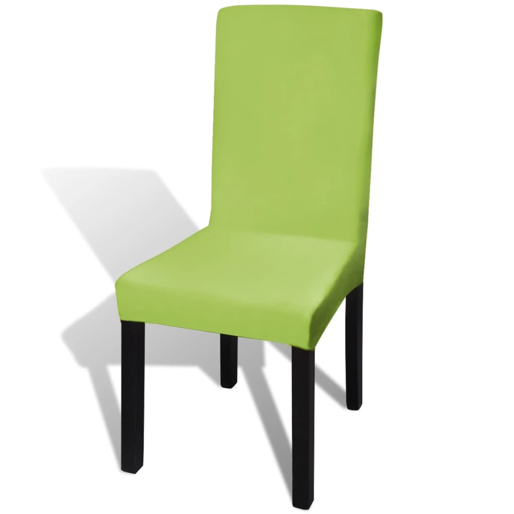 Straight Stretchable Chair Cover 6 pcs Green- Slipcovers - HomeShopIreland - Home Shop Ireland - Slipcovers - Straight Stretchable Chair Cover 6 pcs Green