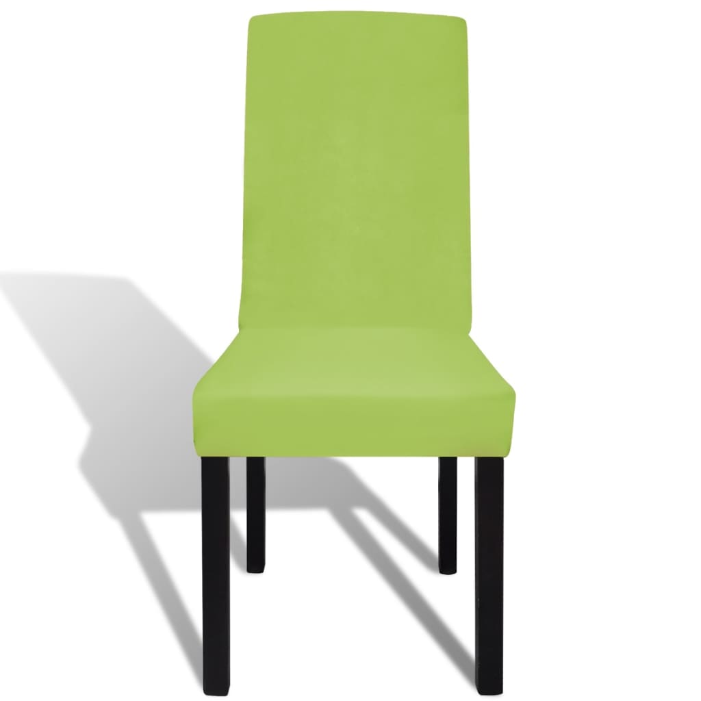 Straight Stretchable Chair Cover 6 pcs Green- Slipcovers - HomeShopIreland - Home Shop Ireland - Slipcovers - Straight Stretchable Chair Cover 6 pcs Green