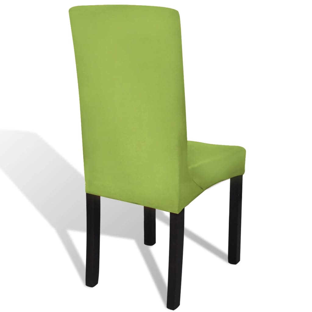 Straight Stretchable Chair Cover 6 pcs Green- Slipcovers - HomeShopIreland - Home Shop Ireland - Slipcovers - Straight Stretchable Chair Cover 6 pcs Green