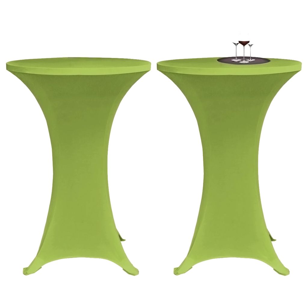 Stretch Table Cover 2 pcs 60 cm Green- Slipcovers - HomeShopIreland - Home Shop Ireland - Slipcovers - Stretch Table Cover 2 pcs 60 cm Green