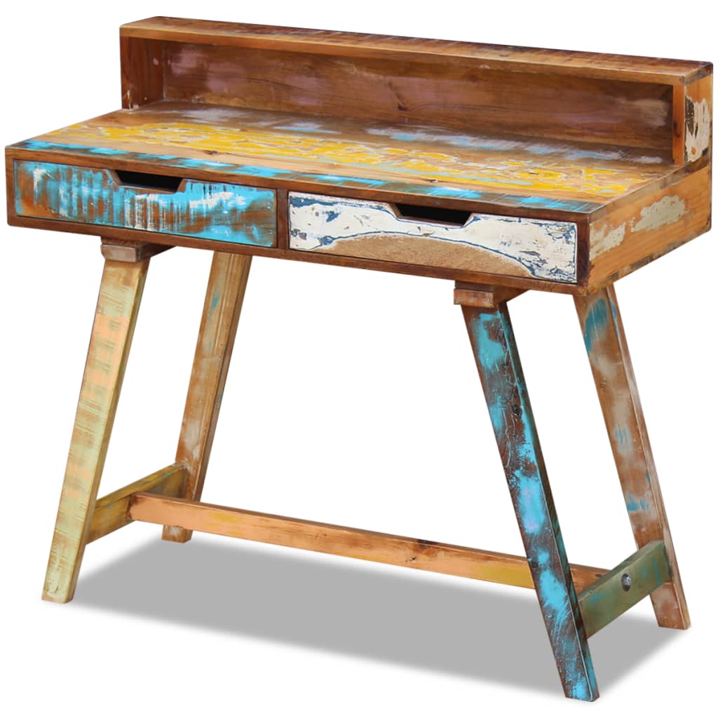 Desk Solid Reclaimed Wood- Desks - HomeShopIreland - Home Shop Ireland - Desks - Desk Solid Reclaimed Wood