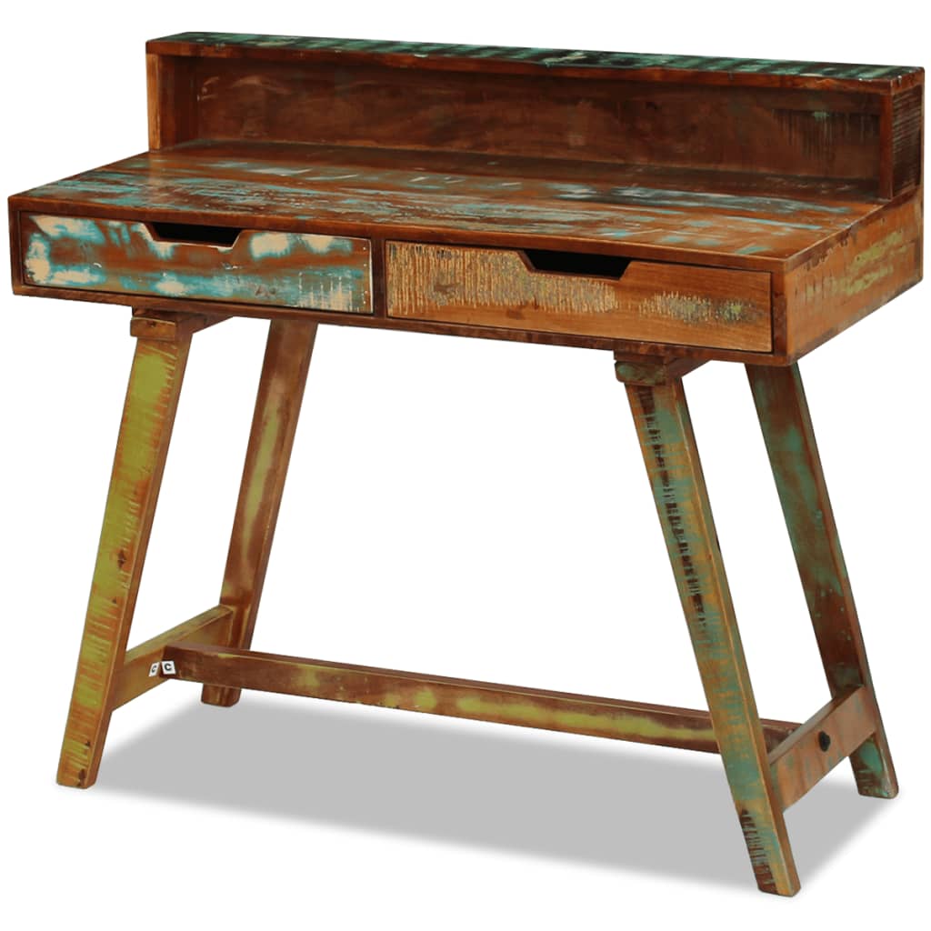 Desk Solid Reclaimed Wood- Desks - HomeShopIreland - Home Shop Ireland - Desks - Desk Solid Reclaimed Wood