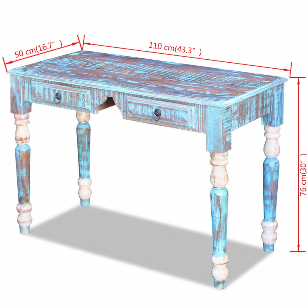 Desk Solid Reclaimed Wood- Desks - HomeShopIreland - Home Shop Ireland - Desks - Desk Solid Reclaimed Wood
