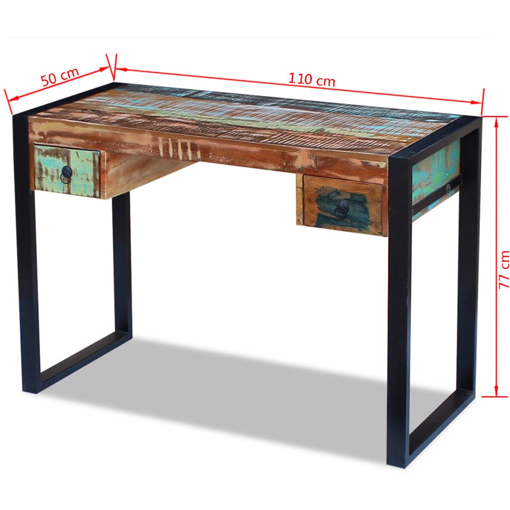 Desk Solid Reclaimed Wood- Desks - HomeShopIreland - Home Shop Ireland - Desks - Desk Solid Reclaimed Wood