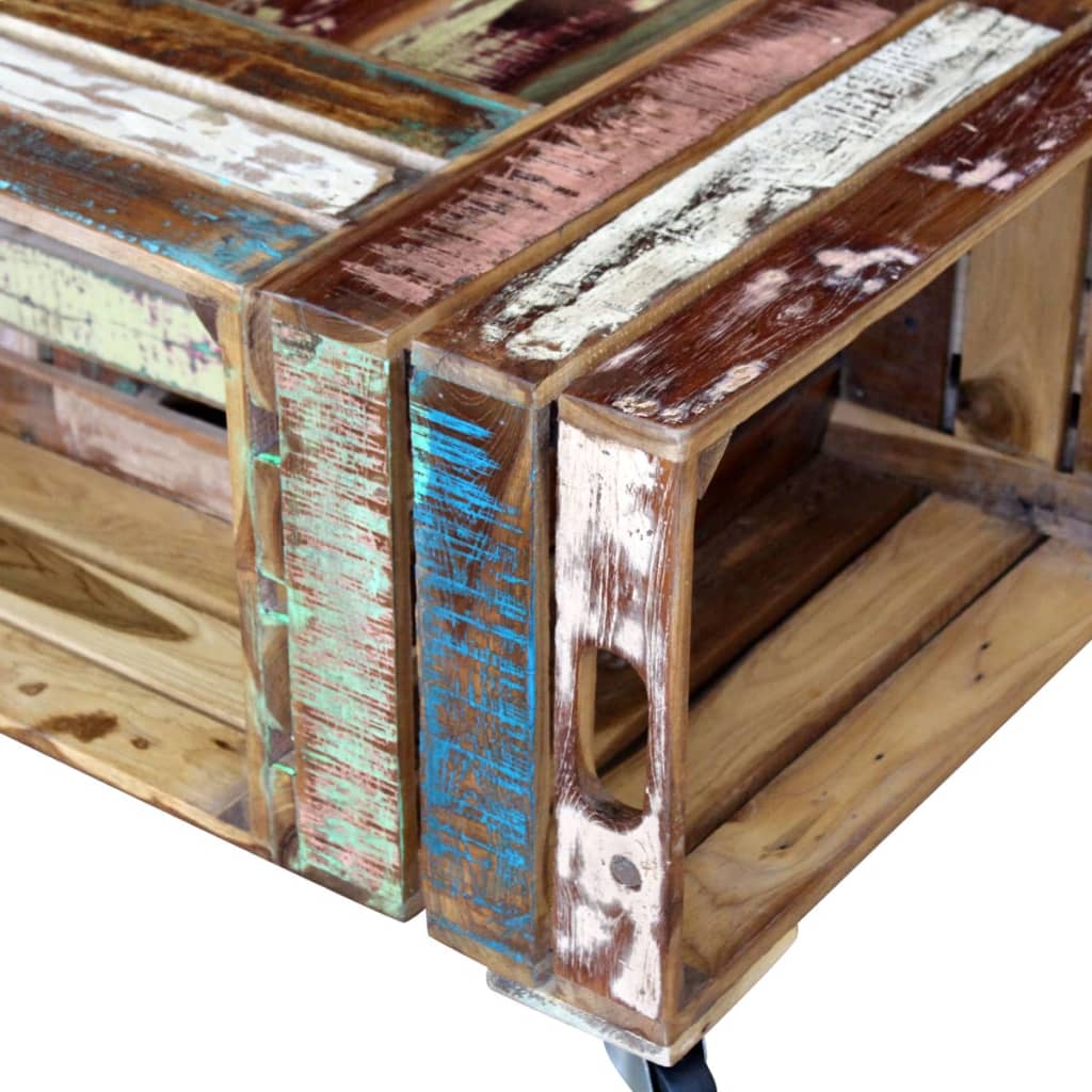 Coffee Table Solid Reclaimed Wood 70x70x35 cm- Coffee Tables - HomeShopIreland - Home Shop Ireland - Coffee Tables - Coffee Table Solid Reclaimed Wood 70x70x35 cm