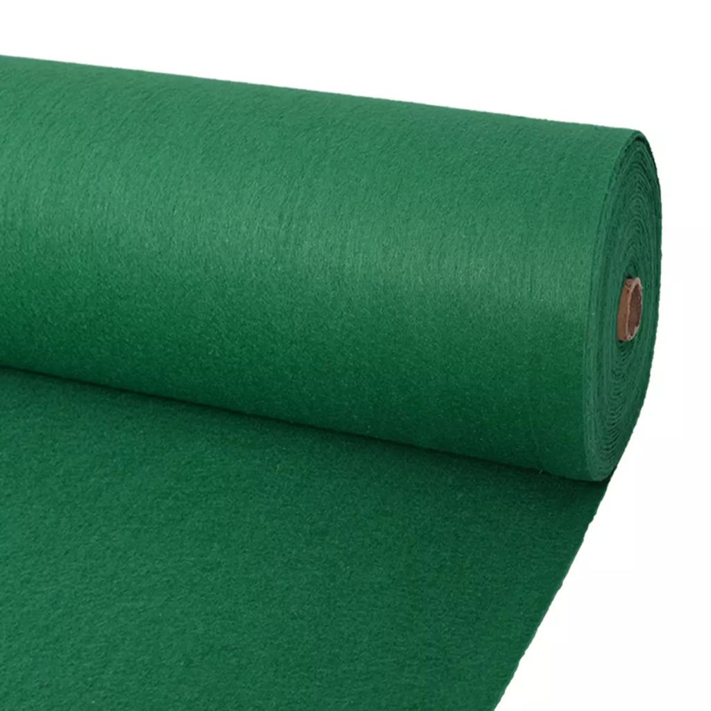 Exhibition Carpet Plain 1x24 m Green- Door Mats - HomeShopIreland - Home Shop Ireland - Door Mats - Exhibition Carpet Plain 1x24 m Green