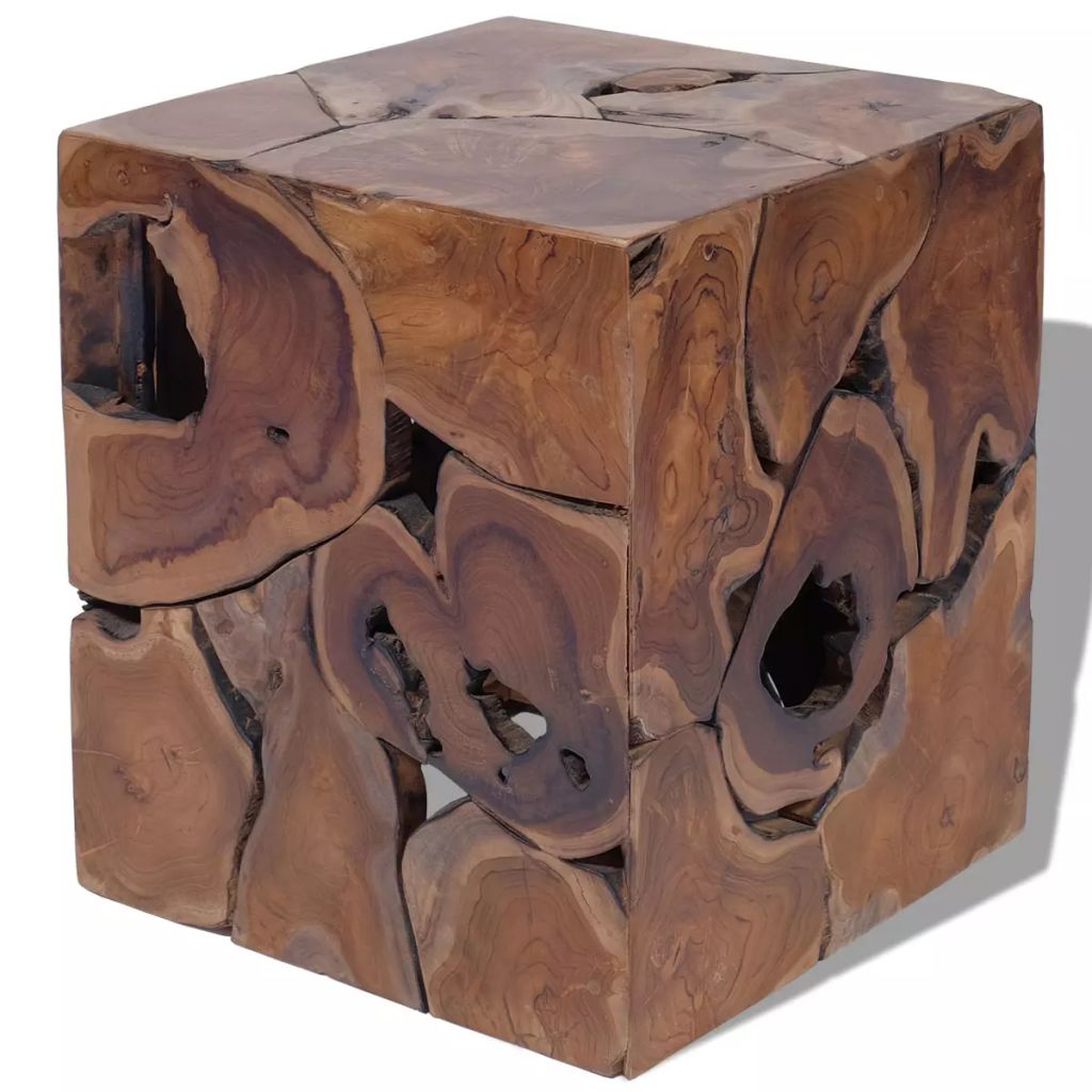 Stool Solid Teak Wood- Folding Chairs & Stools - HomeShopIreland - Home Shop Ireland - Folding Chairs & Stools - Stool Solid Teak Wood