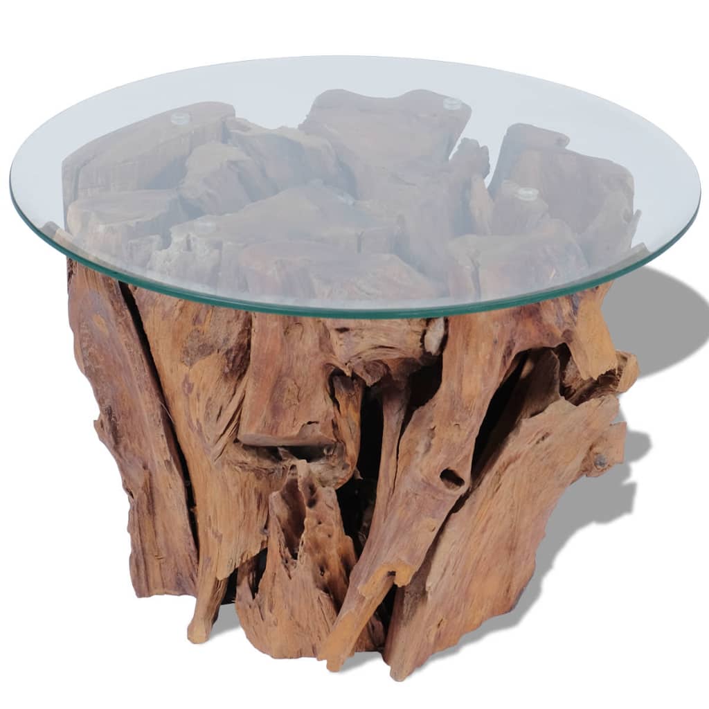 Coffee Table Solid Teak Driftwood 60 cm- Coffee Tables - HomeShopIreland - Home Shop Ireland - Coffee Tables - Coffee Table Solid Teak Driftwood 60 cm
