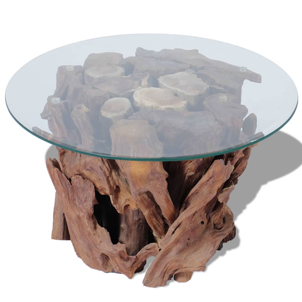 Coffee Table Solid Teak Driftwood 60 cm- Coffee Tables - HomeShopIreland - Home Shop Ireland - Coffee Tables - Coffee Table Solid Teak Driftwood 60 cm