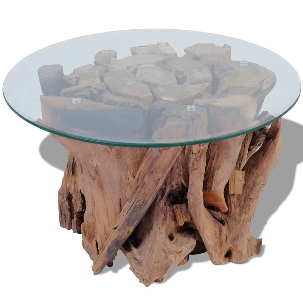 Coffee Table Solid Teak Driftwood 60 cm- Coffee Tables - HomeShopIreland - Home Shop Ireland - Coffee Tables - Coffee Table Solid Teak Driftwood 60 cm