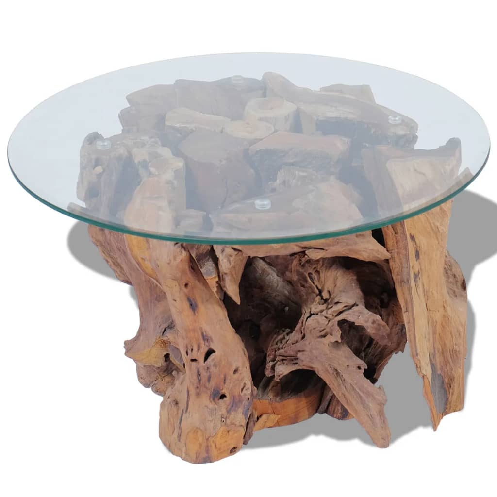 Coffee Table Solid Teak Driftwood 60 cm- Coffee Tables - HomeShopIreland - Home Shop Ireland - Coffee Tables - Coffee Table Solid Teak Driftwood 60 cm