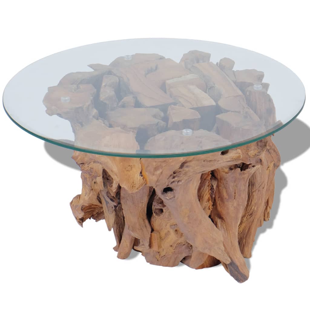 Coffee Table Solid Teak Driftwood 60 cm- Coffee Tables - HomeShopIreland - Home Shop Ireland - Coffee Tables - Coffee Table Solid Teak Driftwood 60 cm