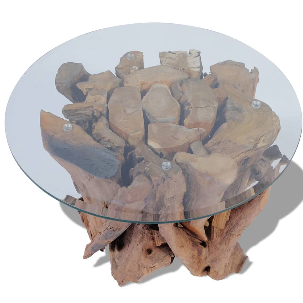 Coffee Table Solid Teak Driftwood 60 cm- Coffee Tables - HomeShopIreland - Home Shop Ireland - Coffee Tables - Coffee Table Solid Teak Driftwood 60 cm