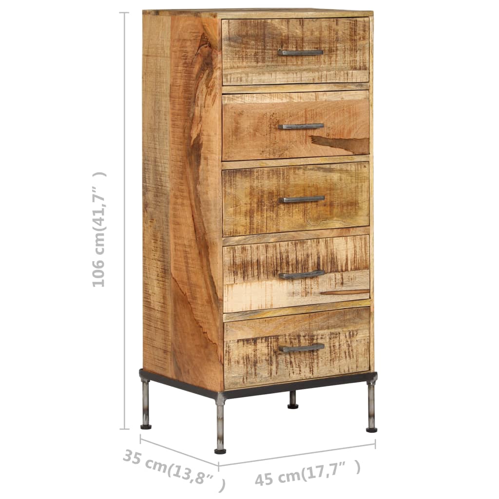 Chest of Drawers 45x35x106 cm Solid Mango Wood- Buffets & Sideboards - HomeShopIreland - Home Shop Ireland - Buffets & Sideboards - Chest of Drawers 45x35x106 cm Solid Mango Wood