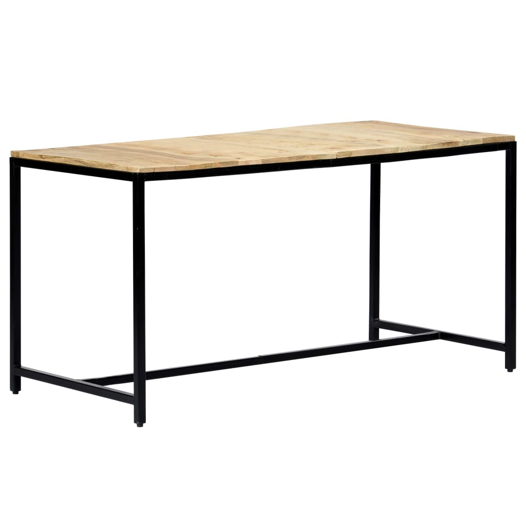 Dining Table 140x70x75 cm Solid Rough Mango Wood- Kitchen & Dining Room Tables - HomeShopIreland - Home Shop Ireland - Kitchen & Dining Room Tables - Dining Table 140x70x75 cm Solid Rough Mango Wood