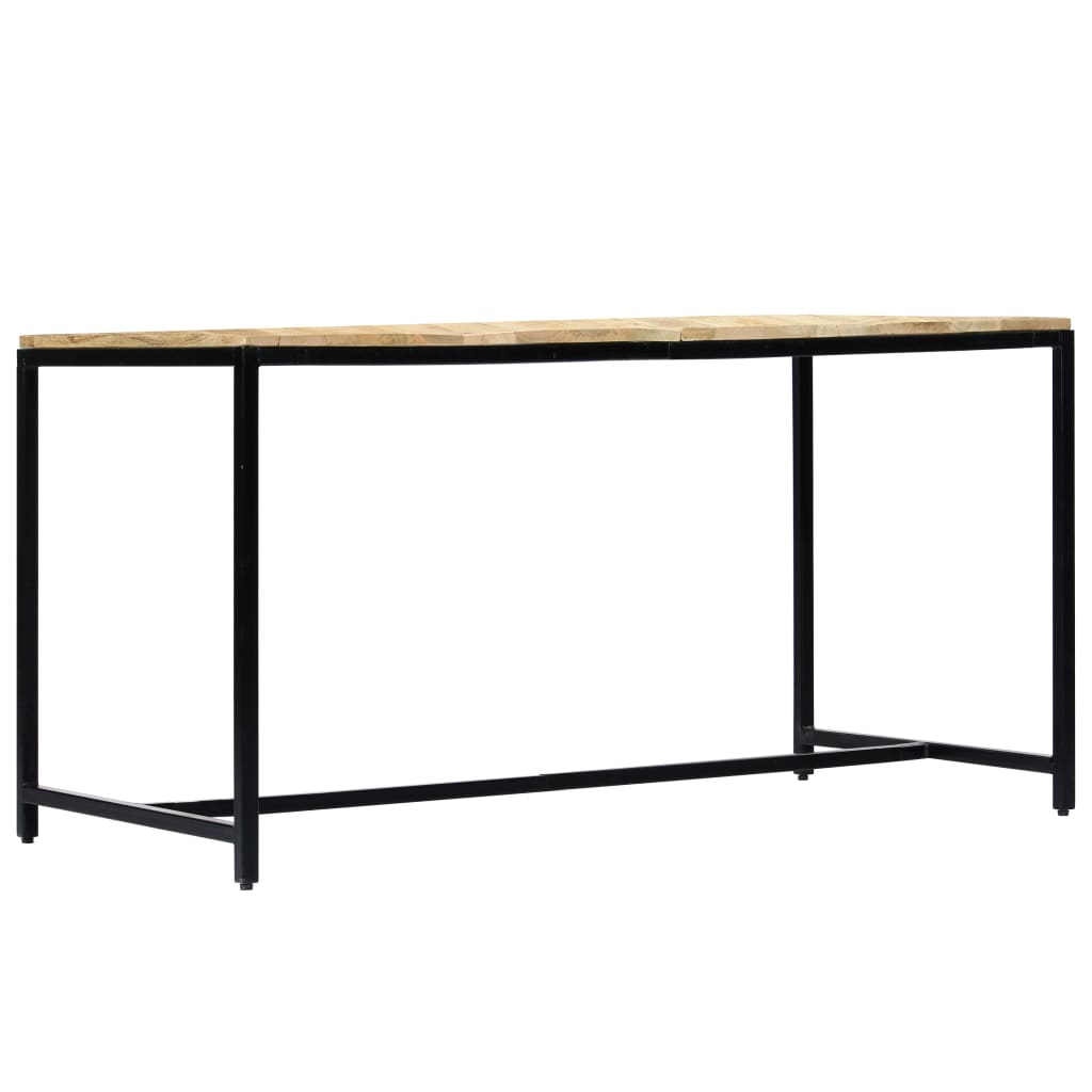 Dining Table 140x70x75 cm Solid Rough Mango Wood- Kitchen & Dining Room Tables - HomeShopIreland - Home Shop Ireland - Kitchen & Dining Room Tables - Dining Table 140x70x75 cm Solid Rough Mango Wood