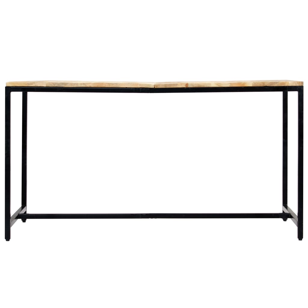 Dining Table 140x70x75 cm Solid Rough Mango Wood- Kitchen & Dining Room Tables - HomeShopIreland - Home Shop Ireland - Kitchen & Dining Room Tables - Dining Table 140x70x75 cm Solid Rough Mango Wood