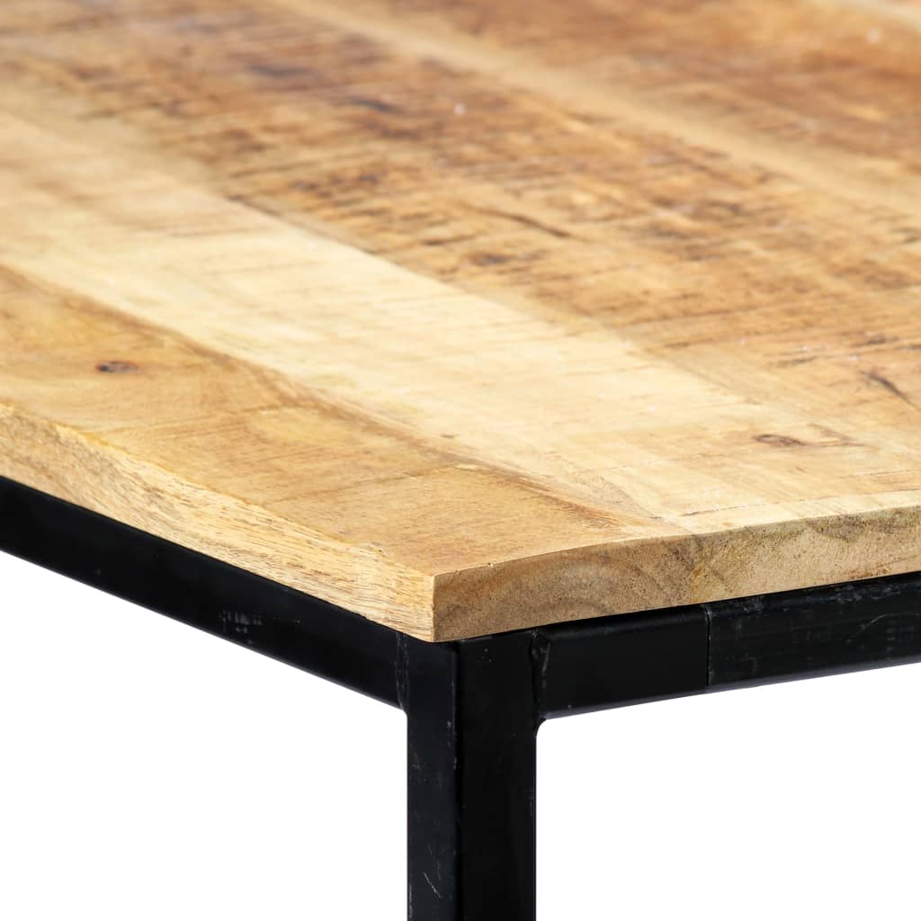 Dining Table 140x70x75 cm Solid Rough Mango Wood- Kitchen & Dining Room Tables - HomeShopIreland - Home Shop Ireland - Kitchen & Dining Room Tables - Dining Table 140x70x75 cm Solid Rough Mango Wood