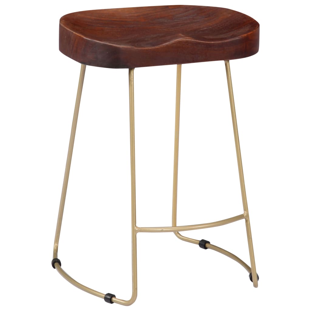 Gavin Bar Stools 2 pcs Solid Mango Wood- Table & Bar Stools - HomeShopIreland - Home Shop Ireland - Table & Bar Stools - Gavin Bar Stools 2 pcs Solid Mango Wood