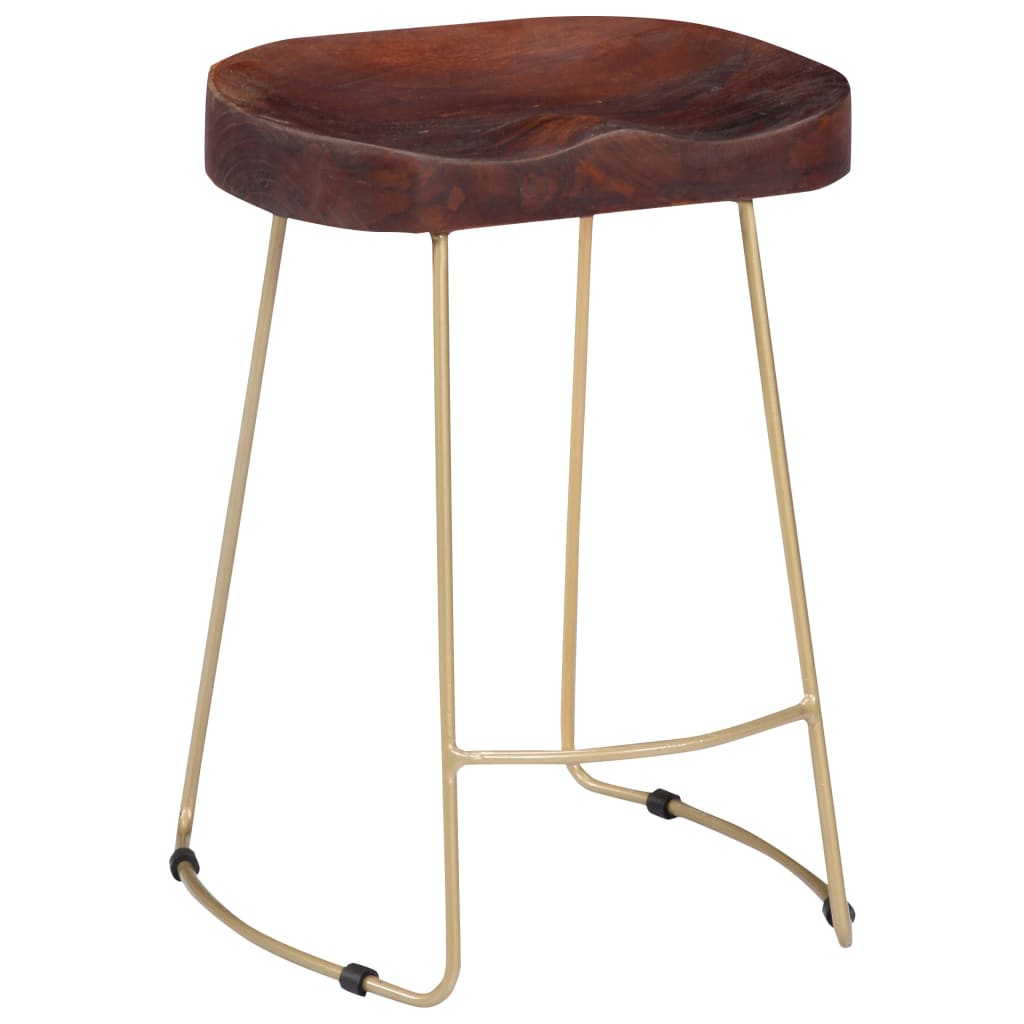Gavin Bar Stools 2 pcs Solid Mango Wood- Table & Bar Stools - HomeShopIreland - Home Shop Ireland - Table & Bar Stools - Gavin Bar Stools 2 pcs Solid Mango Wood