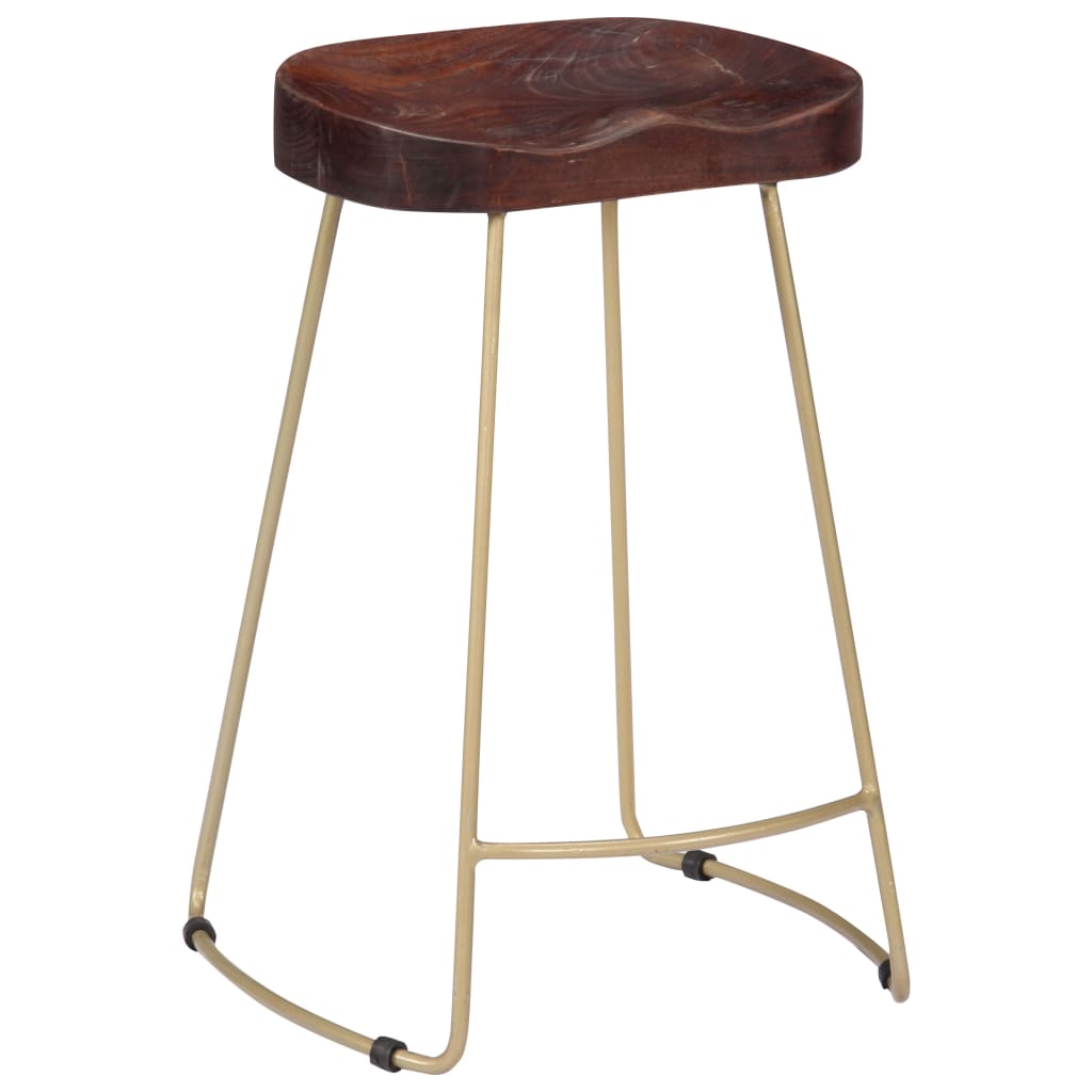 Gavin Bar Stools 2 pcs Solid Mango Wood- Table & Bar Stools - HomeShopIreland - Home Shop Ireland - Table & Bar Stools - Gavin Bar Stools 2 pcs Solid Mango Wood