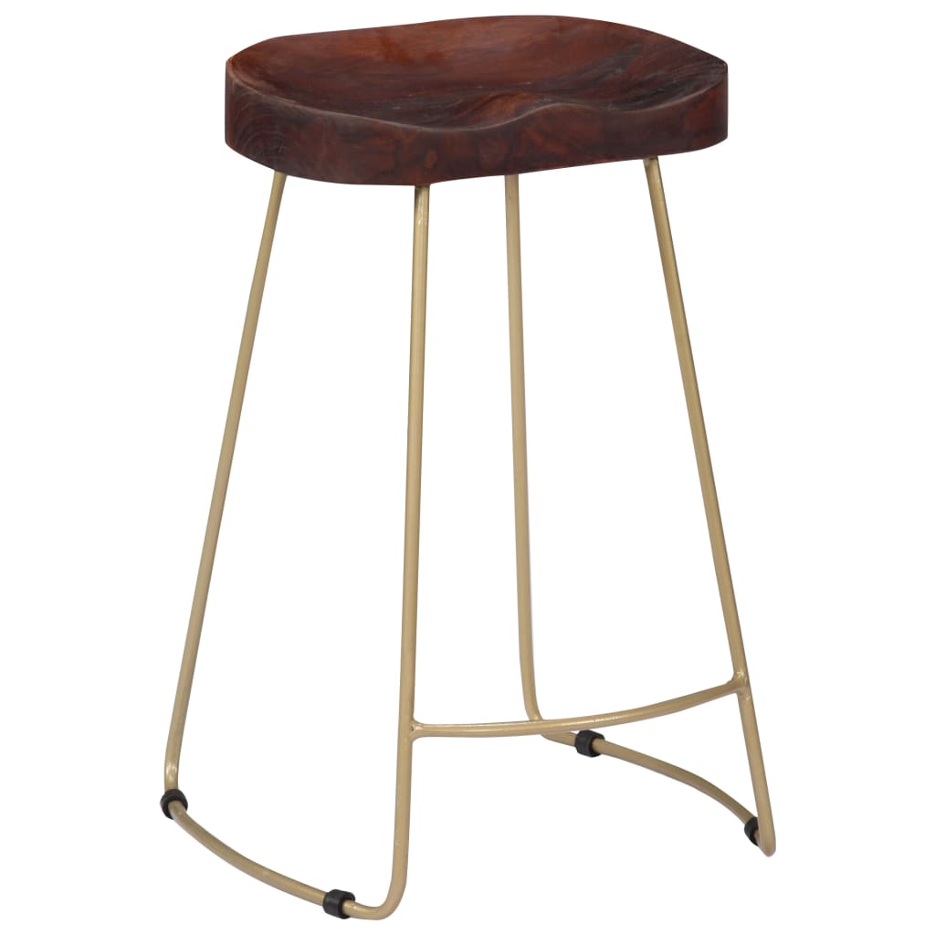 Gavin Bar Stools 2 pcs Solid Mango Wood- Table & Bar Stools - HomeShopIreland - Home Shop Ireland - Table & Bar Stools - Gavin Bar Stools 2 pcs Solid Mango Wood