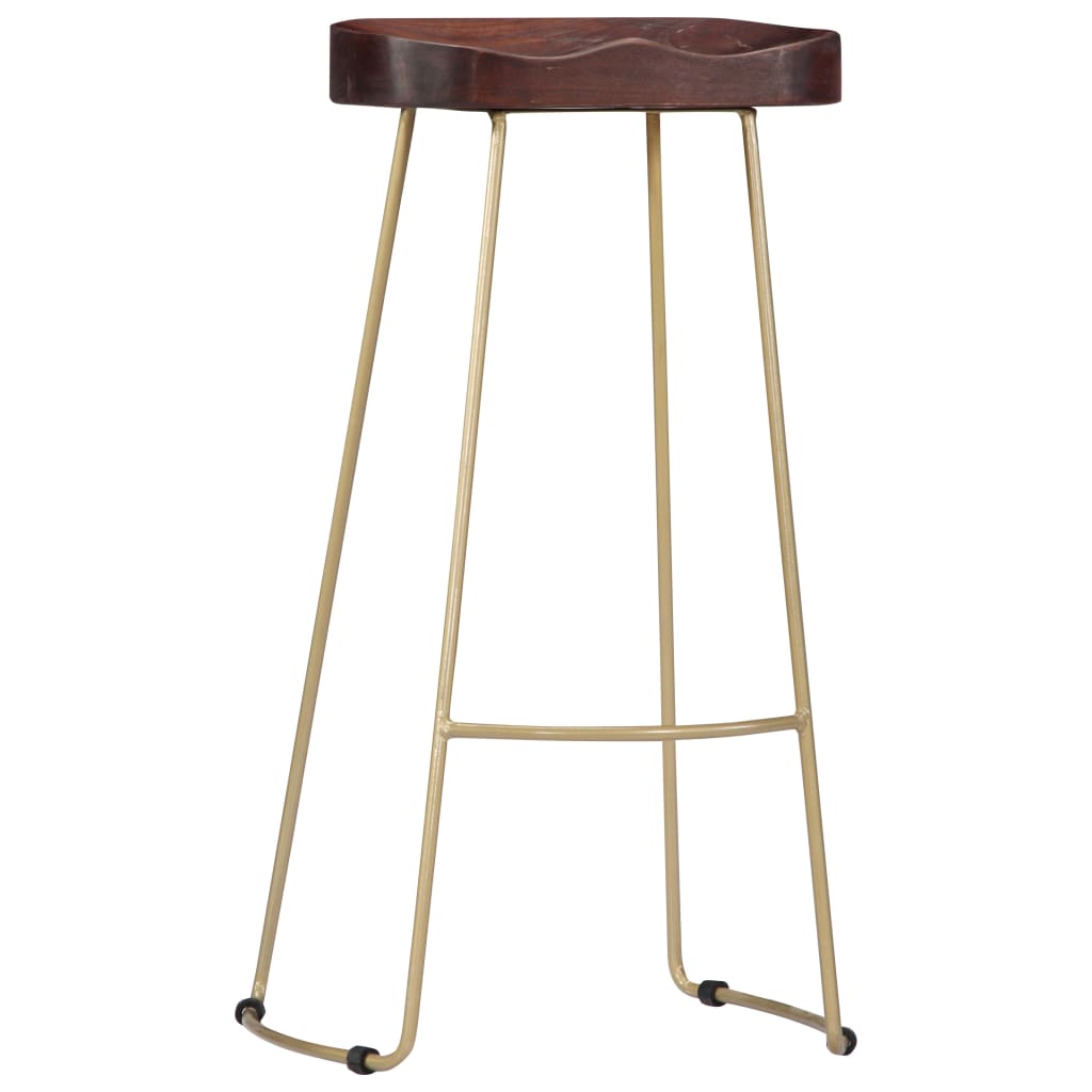Gavin Bar Stools 2 pcs Solid Mango Wood- Table & Bar Stools - HomeShopIreland - Home Shop Ireland - Table & Bar Stools - Gavin Bar Stools 2 pcs Solid Mango Wood