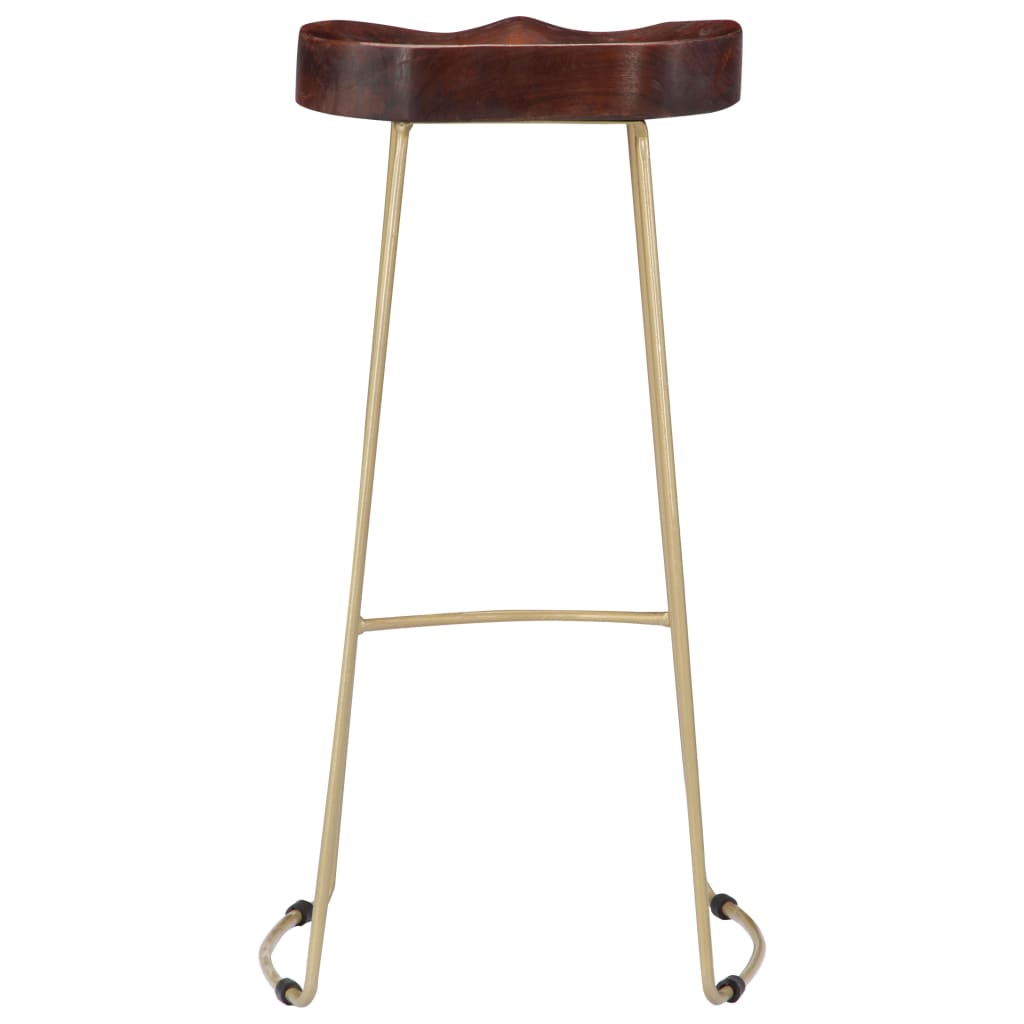 Gavin Bar Stools 2 pcs Solid Mango Wood- Table & Bar Stools - HomeShopIreland - Home Shop Ireland - Table & Bar Stools - Gavin Bar Stools 2 pcs Solid Mango Wood