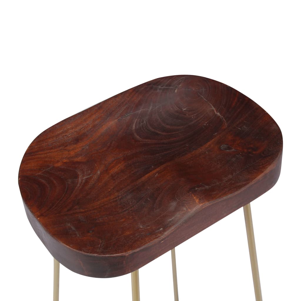 Gavin Bar Stools 2 pcs Solid Mango Wood- Table & Bar Stools - HomeShopIreland - Home Shop Ireland - Table & Bar Stools - Gavin Bar Stools 2 pcs Solid Mango Wood