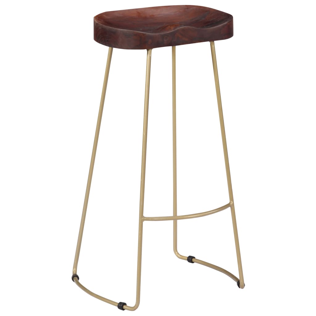 Gavin Bar Stools 2 pcs Solid Mango Wood- Table & Bar Stools - HomeShopIreland - Home Shop Ireland - Table & Bar Stools - Gavin Bar Stools 2 pcs Solid Mango Wood