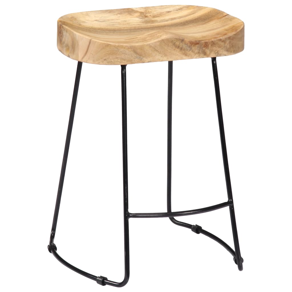 Gavin Bar Stools 2 pcs Solid Mango Wood- Table & Bar Stools - HomeShopIreland - Home Shop Ireland - Table & Bar Stools - Gavin Bar Stools 2 pcs Solid Mango Wood
