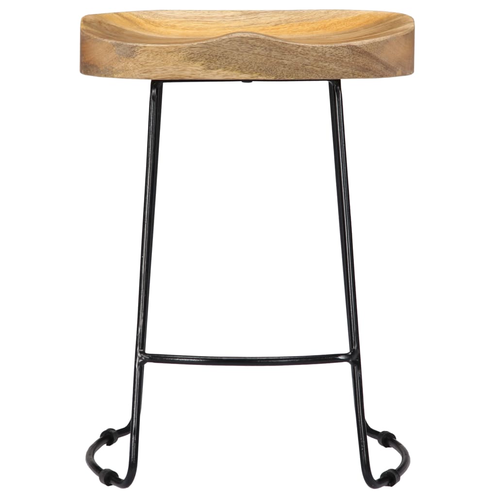 Gavin Bar Stools 2 pcs Solid Mango Wood- Table & Bar Stools - HomeShopIreland - Home Shop Ireland - Table & Bar Stools - Gavin Bar Stools 2 pcs Solid Mango Wood