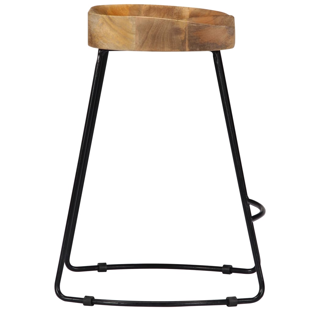 Gavin Bar Stools 2 pcs Solid Mango Wood- Table & Bar Stools - HomeShopIreland - Home Shop Ireland - Table & Bar Stools - Gavin Bar Stools 2 pcs Solid Mango Wood