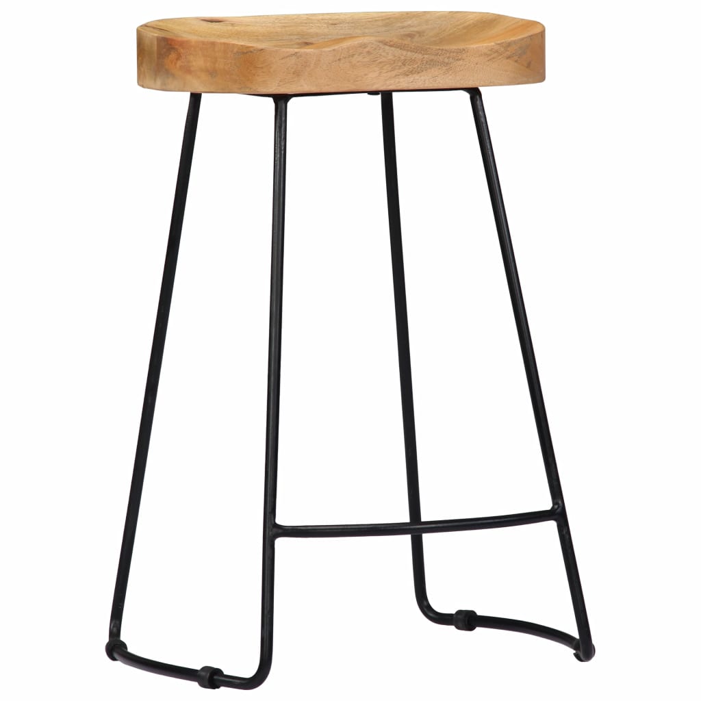 Gavin Bar Stools 2 pcs Solid Mango Wood- Table & Bar Stools - HomeShopIreland - Home Shop Ireland - Table & Bar Stools - Gavin Bar Stools 2 pcs Solid Mango Wood