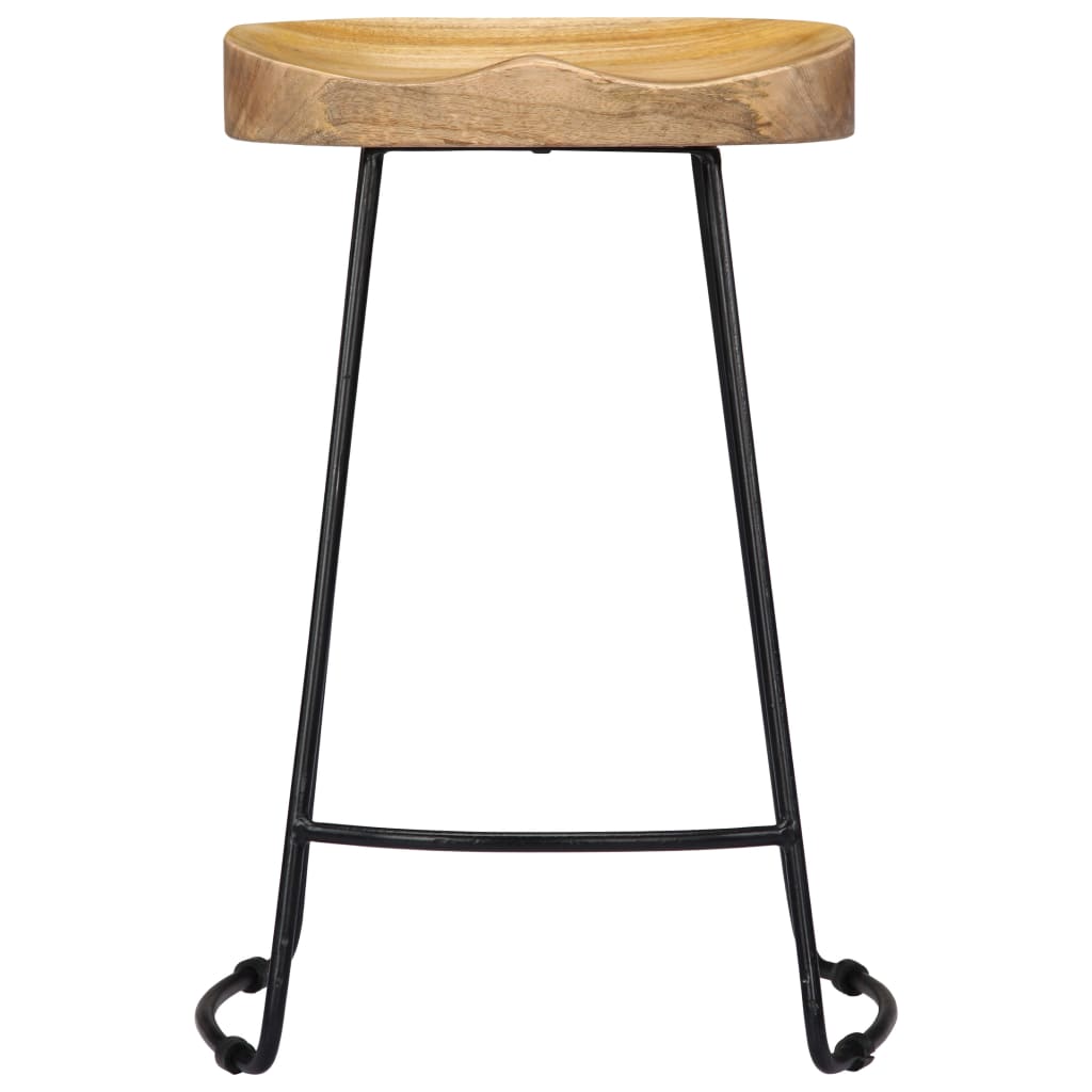 Gavin Bar Stools 2 pcs Solid Mango Wood- Table & Bar Stools - HomeShopIreland - Home Shop Ireland - Table & Bar Stools - Gavin Bar Stools 2 pcs Solid Mango Wood