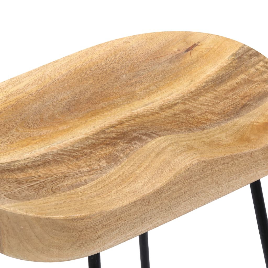 Gavin Bar Stools 2 pcs Solid Mango Wood- Table & Bar Stools - HomeShopIreland - Home Shop Ireland - Table & Bar Stools - Gavin Bar Stools 2 pcs Solid Mango Wood
