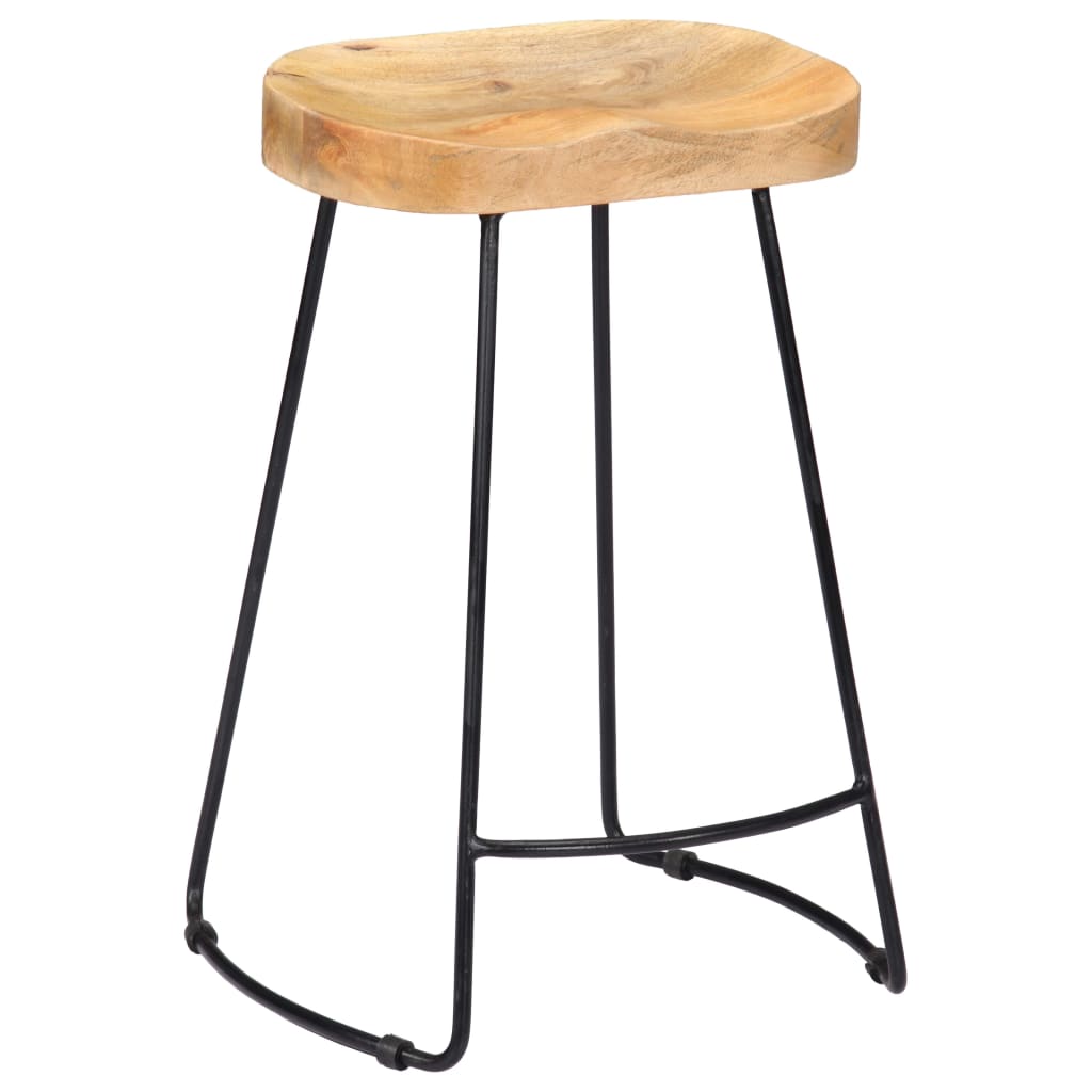 Gavin Bar Stools 2 pcs Solid Mango Wood- Table & Bar Stools - HomeShopIreland - Home Shop Ireland - Table & Bar Stools - Gavin Bar Stools 2 pcs Solid Mango Wood