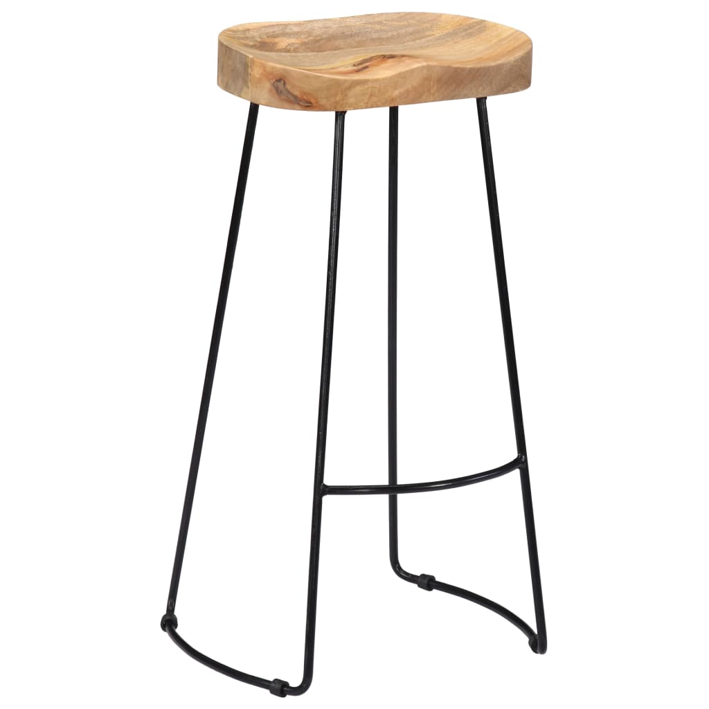 Gavin Bar Stools 2 pcs Solid Mango Wood- Table & Bar Stools - HomeShopIreland - Home Shop Ireland - Table & Bar Stools - Gavin Bar Stools 2 pcs Solid Mango Wood