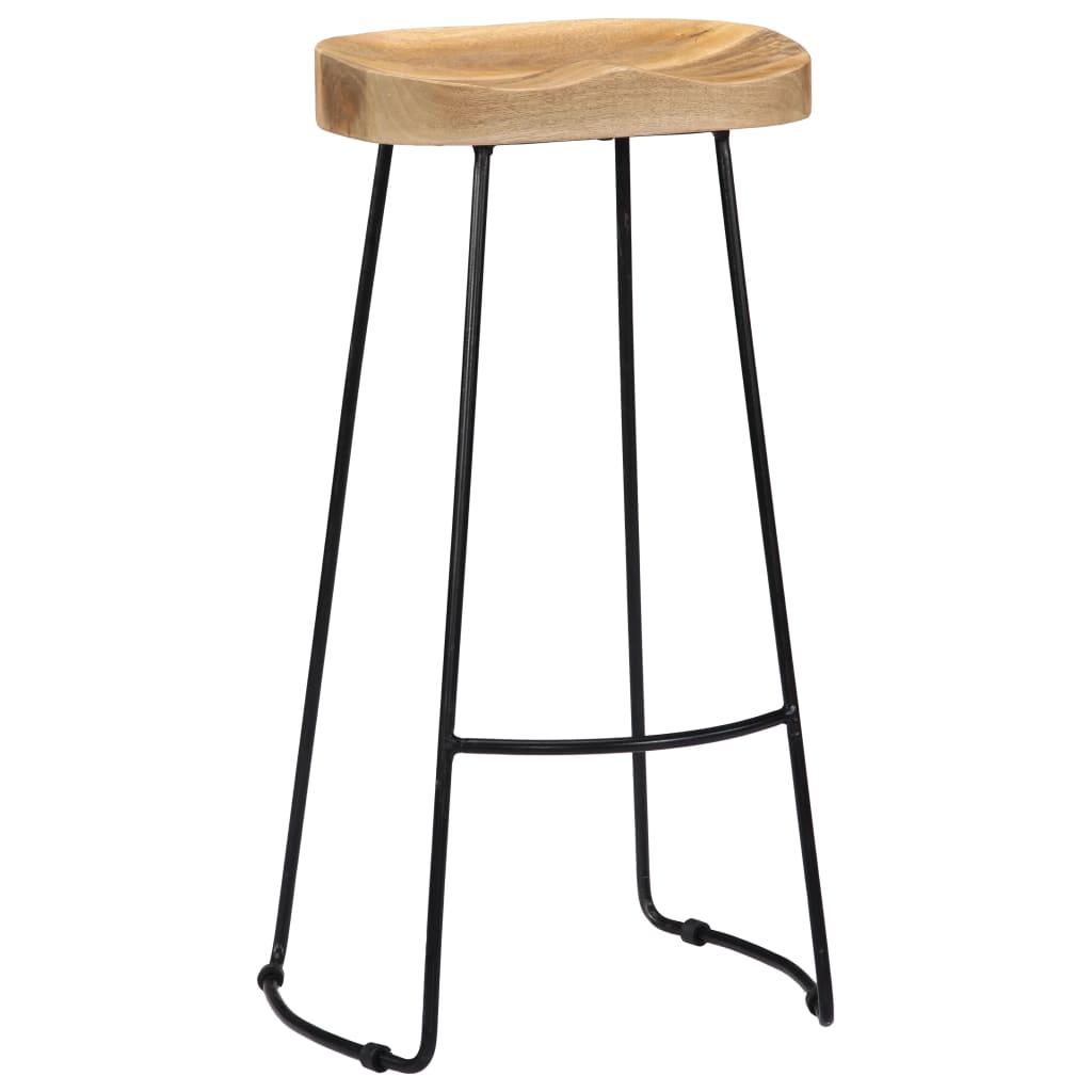 Gavin Bar Stools 2 pcs Solid Mango Wood- Table & Bar Stools - HomeShopIreland - Home Shop Ireland - Table & Bar Stools - Gavin Bar Stools 2 pcs Solid Mango Wood