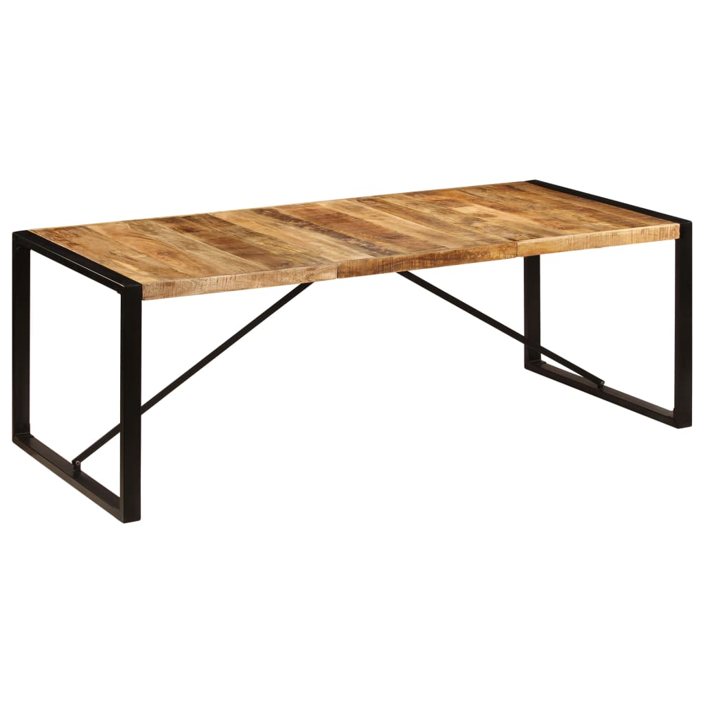 Dining Table 220x100x75 cm Solid Mango Wood- Kitchen & Dining Room Tables - HomeShopIreland - Home Shop Ireland - Kitchen & Dining Room Tables - Dining Table 220x100x75 cm Solid Mango Wood