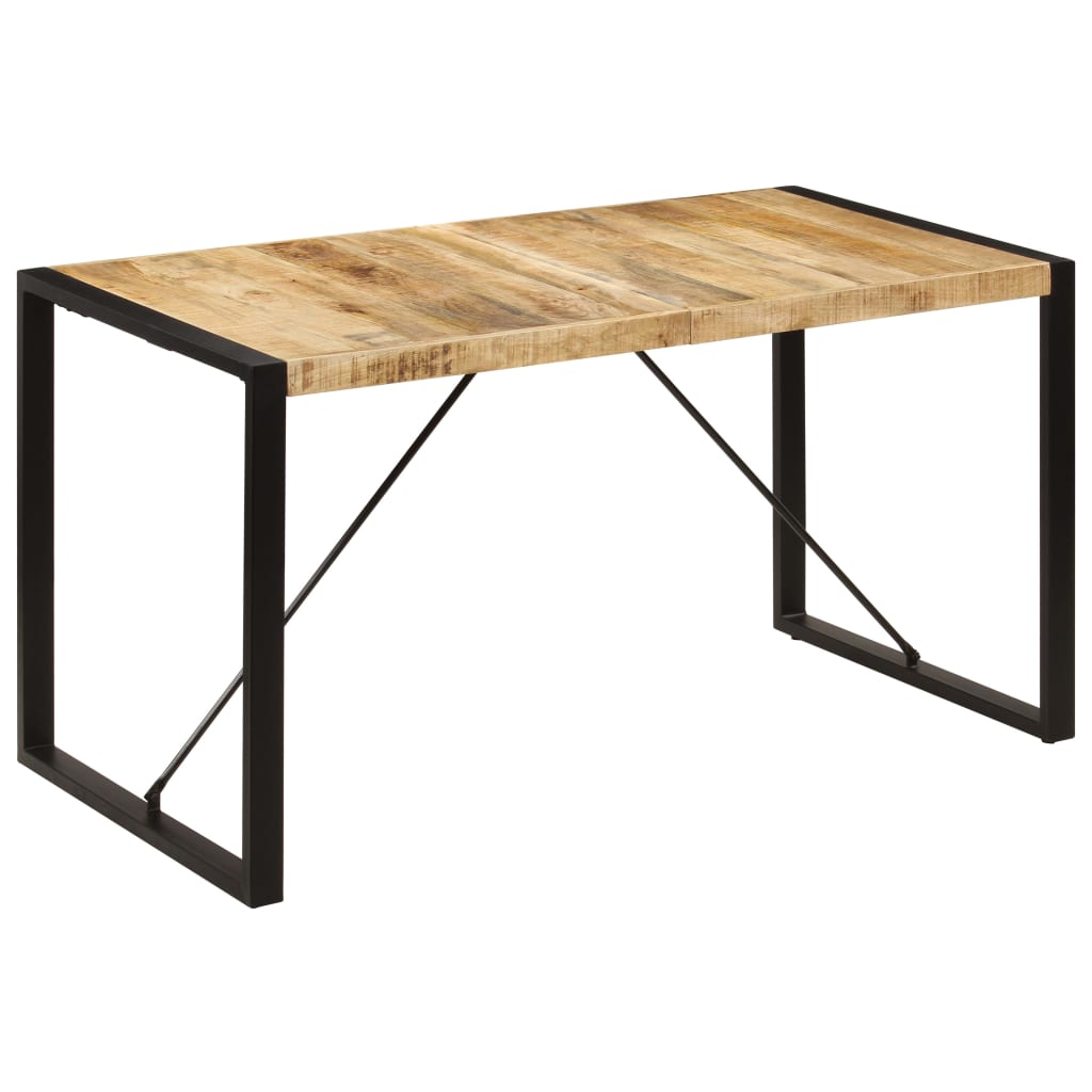 Dining Table 140x70x75 cm Solid Mango Wood- Kitchen & Dining Room Tables - HomeShopIreland - Home Shop Ireland - Kitchen & Dining Room Tables - Dining Table 140x70x75 cm Solid Mango Wood