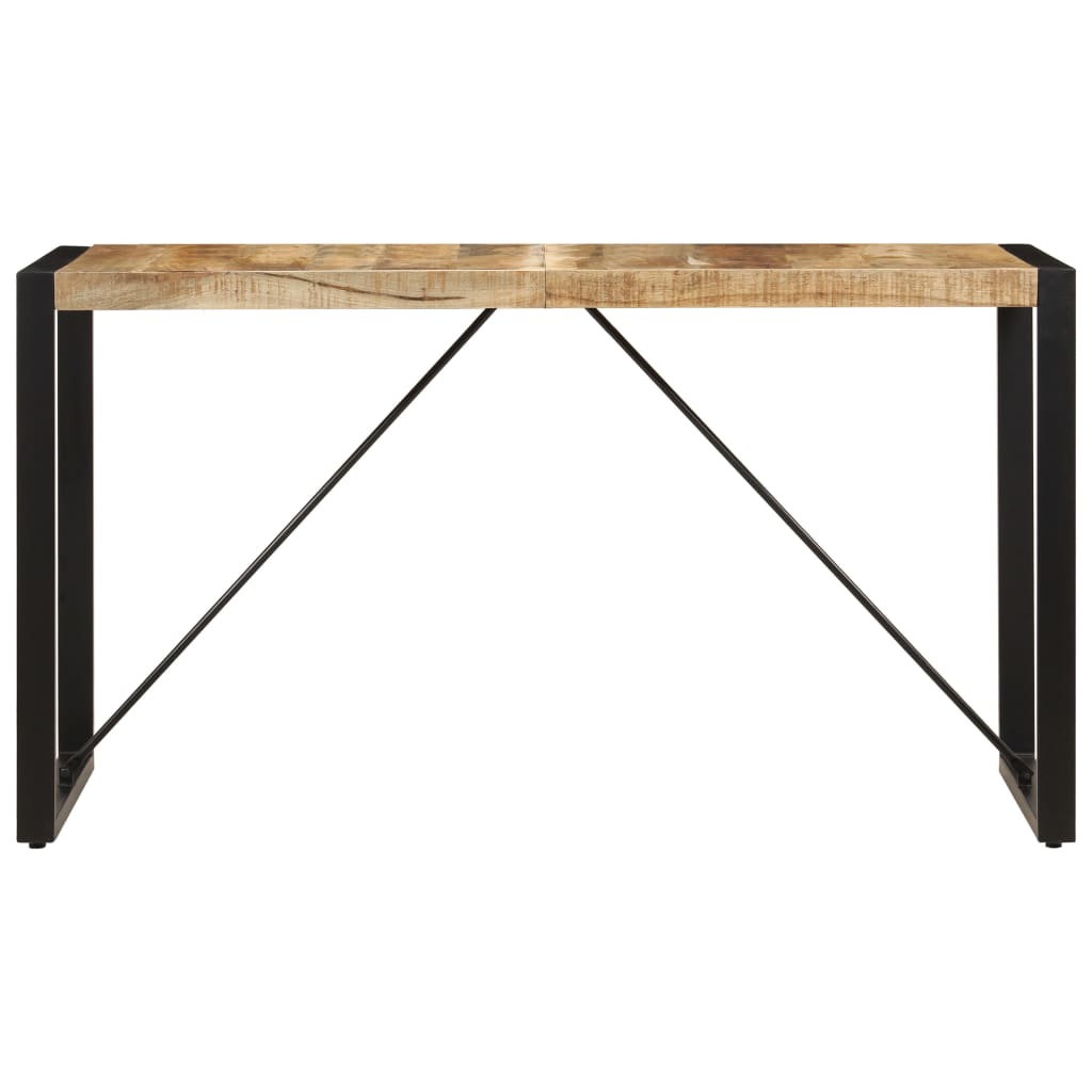 Dining Table 140x70x75 cm Solid Mango Wood- Kitchen & Dining Room Tables - HomeShopIreland - Home Shop Ireland - Kitchen & Dining Room Tables - Dining Table 140x70x75 cm Solid Mango Wood