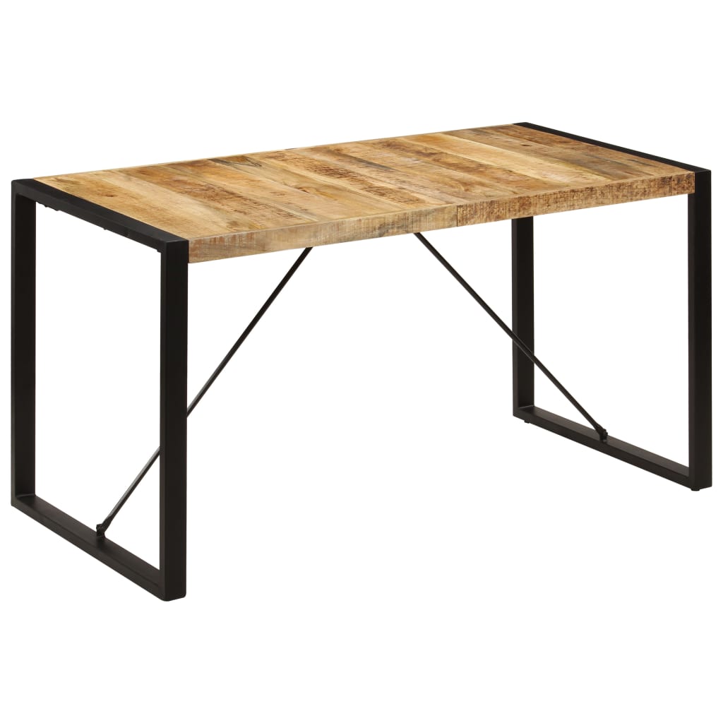 Dining Table 140x70x75 cm Solid Mango Wood- Kitchen & Dining Room Tables - HomeShopIreland - Home Shop Ireland - Kitchen & Dining Room Tables - Dining Table 140x70x75 cm Solid Mango Wood