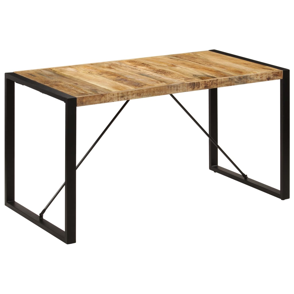 Dining Table 140x70x75 cm Solid Mango Wood- Kitchen & Dining Room Tables - HomeShopIreland - Home Shop Ireland - Kitchen & Dining Room Tables - Dining Table 140x70x75 cm Solid Mango Wood