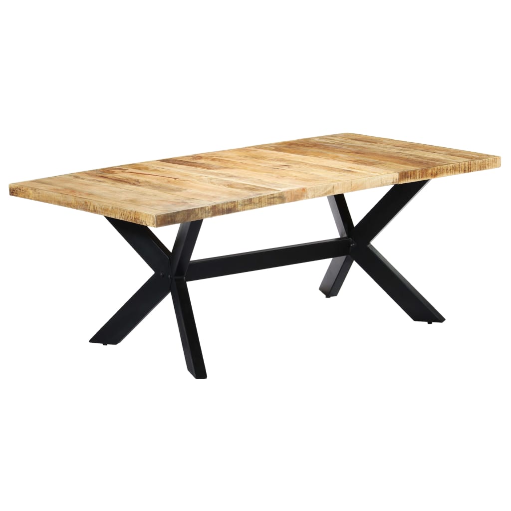 Dining Table 200x100x75 cm Solid Mango Wood- Kitchen & Dining Room Tables - HomeShopIreland - Home Shop Ireland - Kitchen & Dining Room Tables - Dining Table 200x100x75 cm Solid Mango Wood